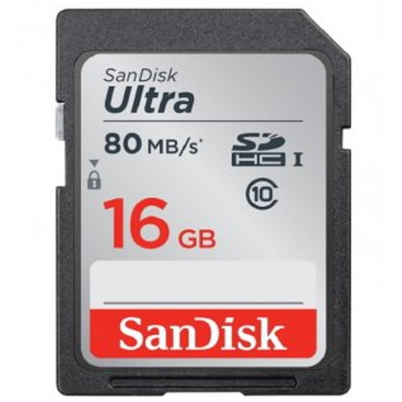 SANDISK SDHC Ultra 16GB C10 80MB/s