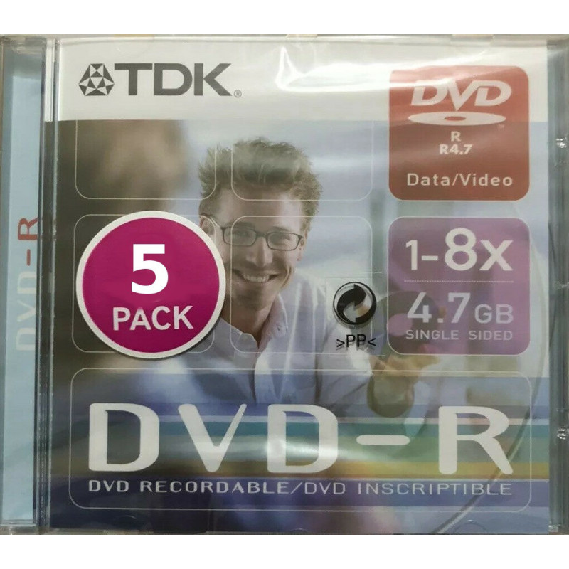 TDK DVD-R PACK 5 UDS