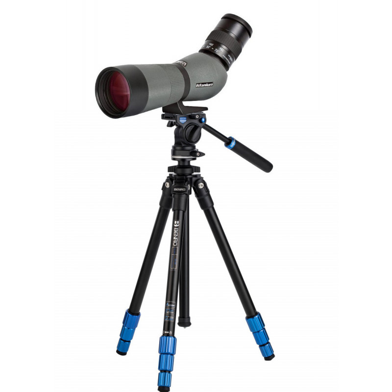 DELTA TITANIUM 15-45X65 ED II + BENRO Slim Video
