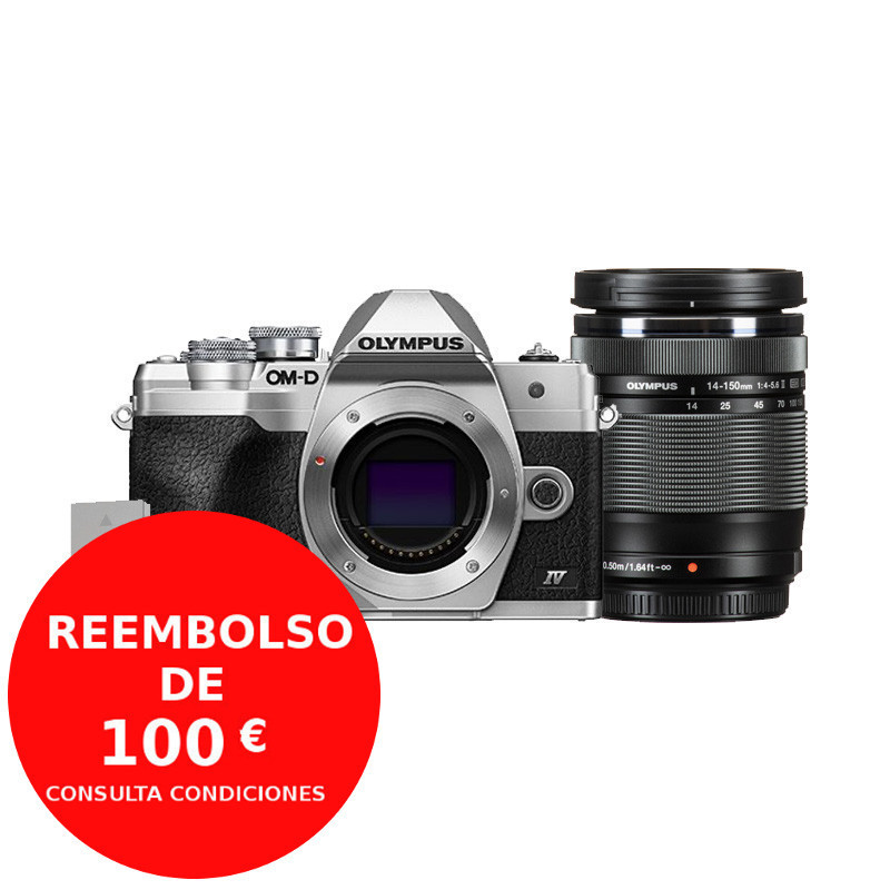 Olympus OM-D E-M10 mark IV plata + ED 14-150mm