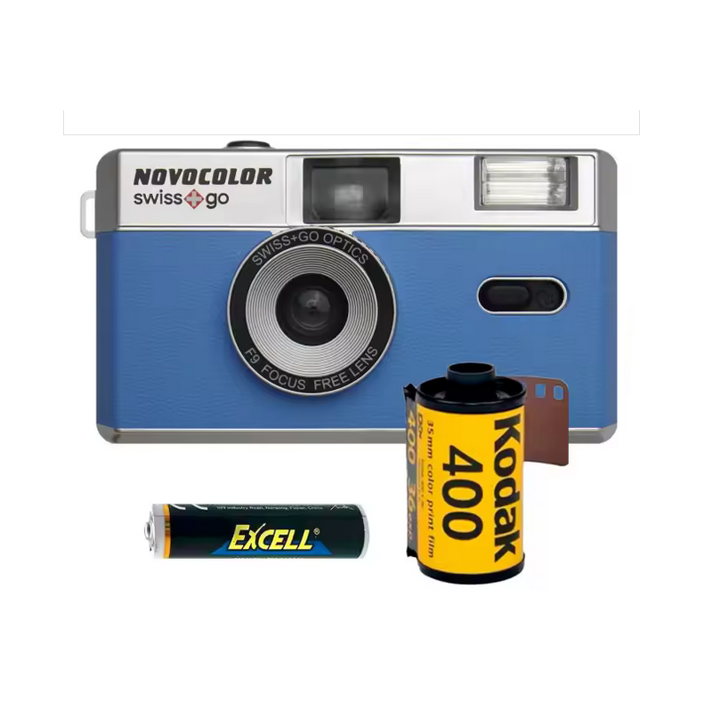 SWISS+GO NOVOCOLOR 35MM +CARRETE  ,CAMARA ANOLOGICA