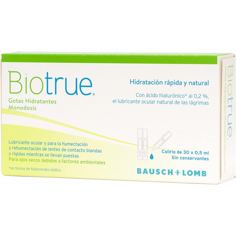 BIOTRUE Gotas hidratantes monodosis