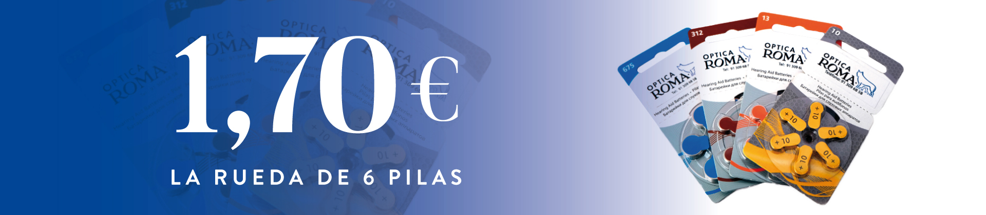 Banner Audilogía Óptica Roma