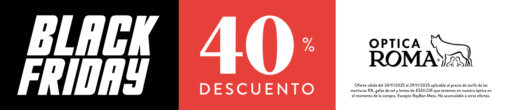 Banner Home Óptica Roma